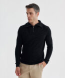 JAKAMEN Tricots HalfZip NAVY BLUE - M