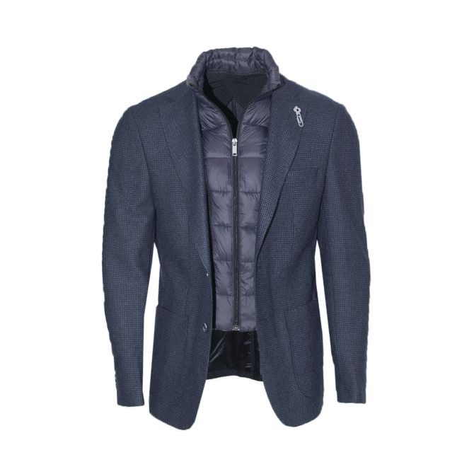 Mohher Blazer Pied  De  Puce Navy Blue