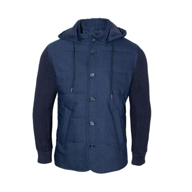 Mohher Veste A Capuche Navy Blue