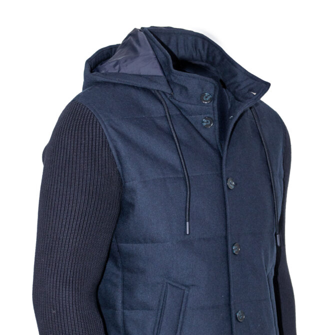 Mohher Veste A Capuche Navy Blue