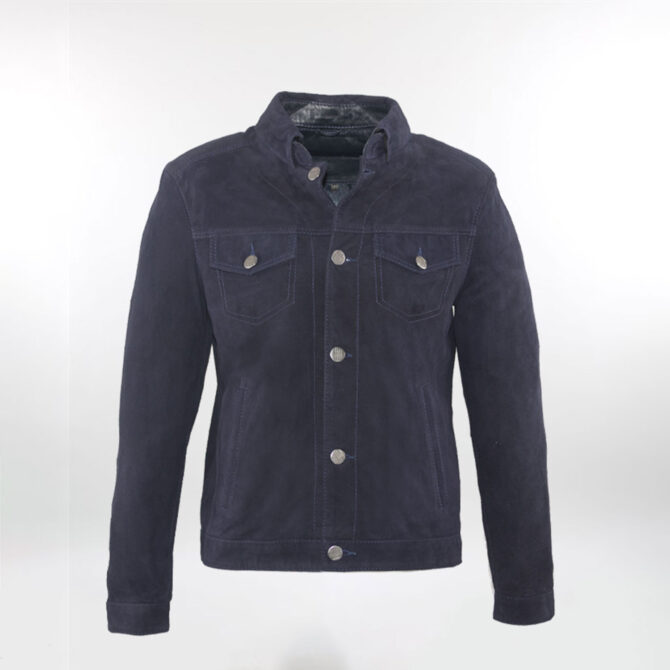 Jakamen Veste Sued Dark Blue