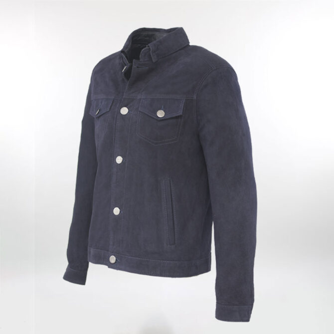 Jakamen Veste Sued Dark Blue
