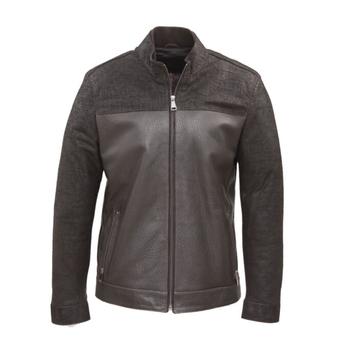 Mcn Veste Cuir 02/Dark Brown