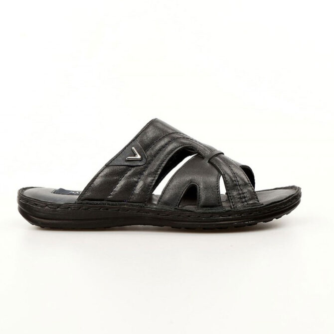 Jakamen Claquette Cuir Casual 357/Navy Blue - 3