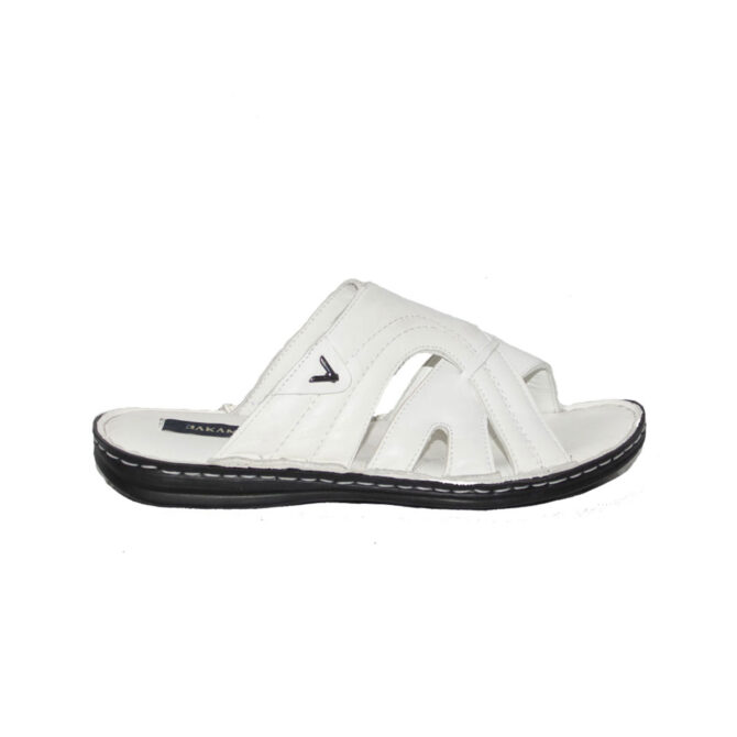 Jakamen Claquette Cuir Casual 802/White - 3
