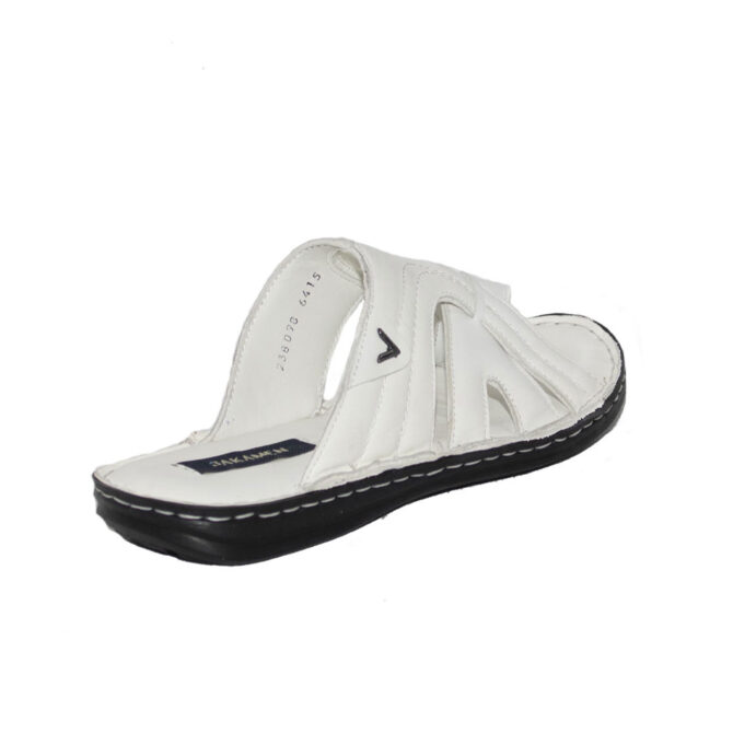 Jakamen Claquette Cuir Casual 802/White - 3