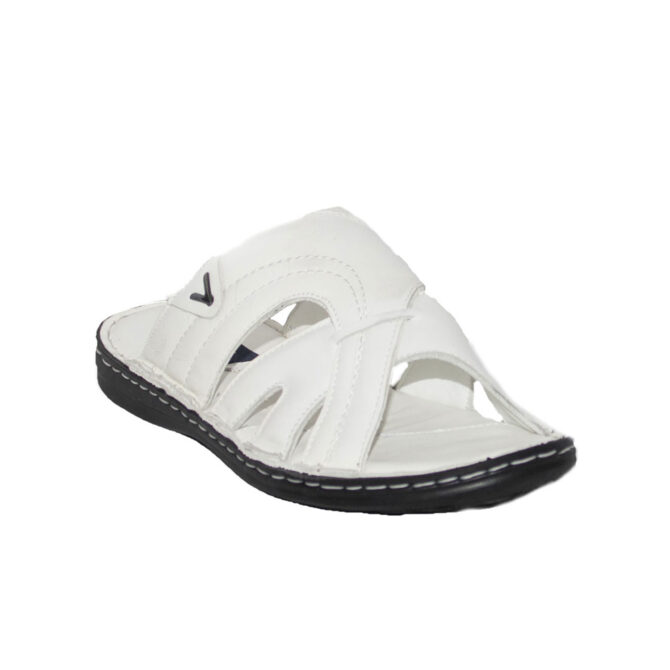 Jakamen Claquette Cuir Casual 802/White - 3