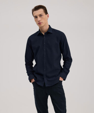 Jakamen Chemise Casual Navy Blue