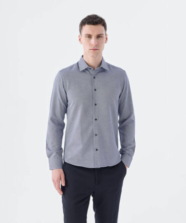 Jakamen Chemise Classique Navy Blue