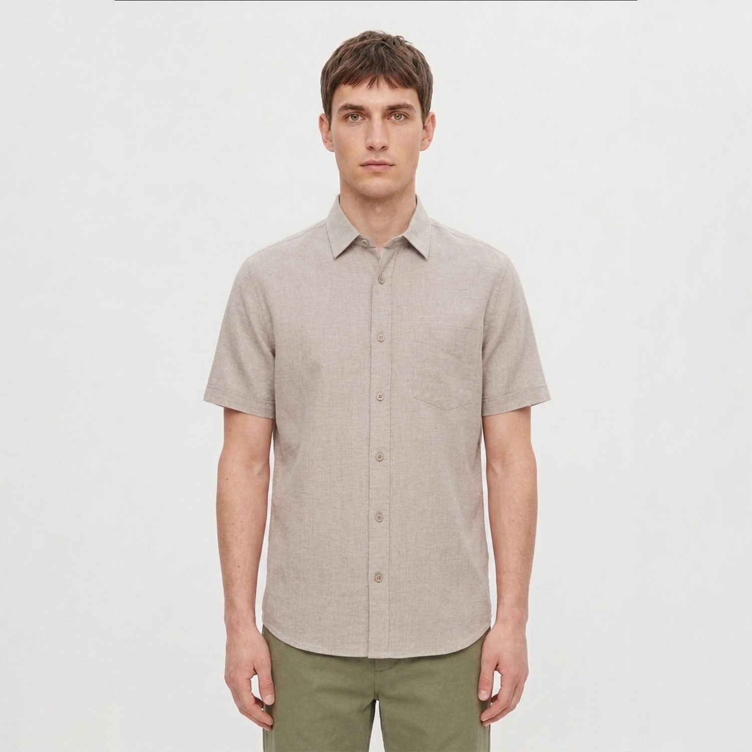 Chemise Casual Beige