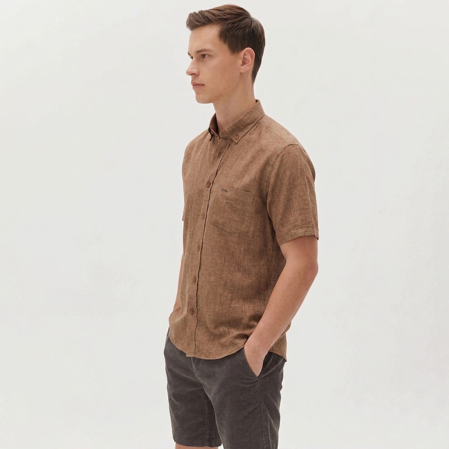 Chemise Casual Brown
