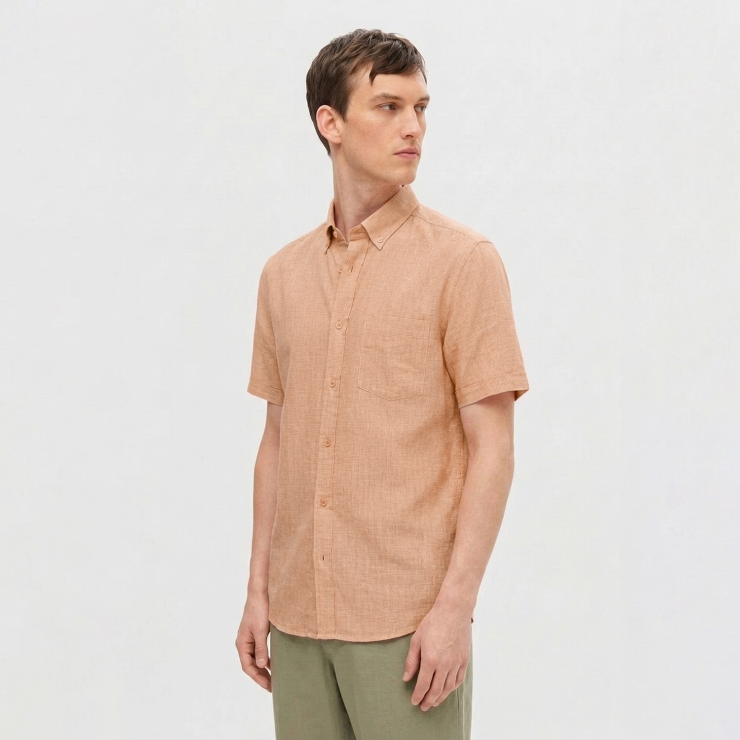Chemise Casual Salmon