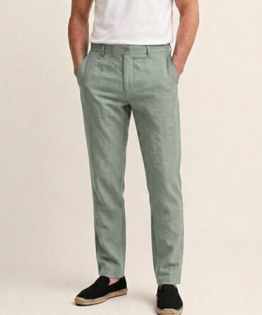 Pantalon_Lin Green