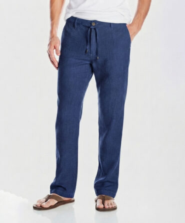 Pantalon_Lin Blue