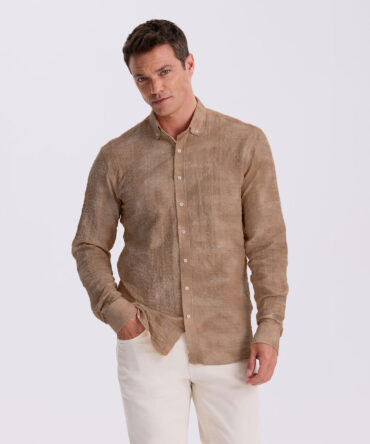 Jakamen Chemise Casual Coffee