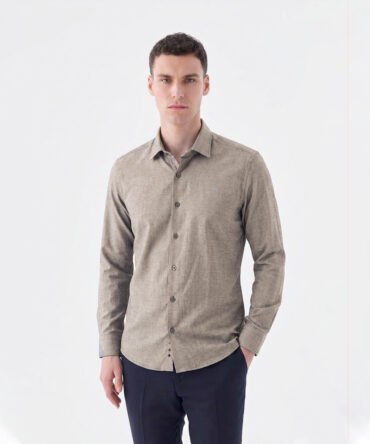 Jakamen Chemise Classqiue Coffee