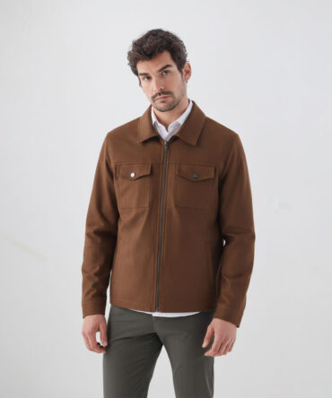 Veste Demi Saison Camel