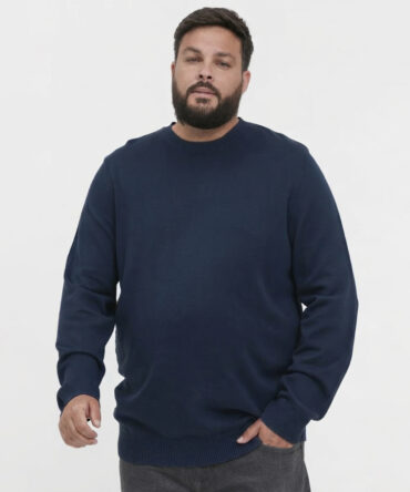 Jakamen Tricots Col Rond Navy Blue